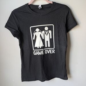 Bella Game Over Black Graphic Tee Size Medium